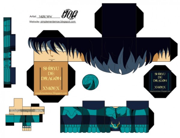 Blog_Paper_Toy_paper_toys_Saint_Seiya_Dragon_template_preview