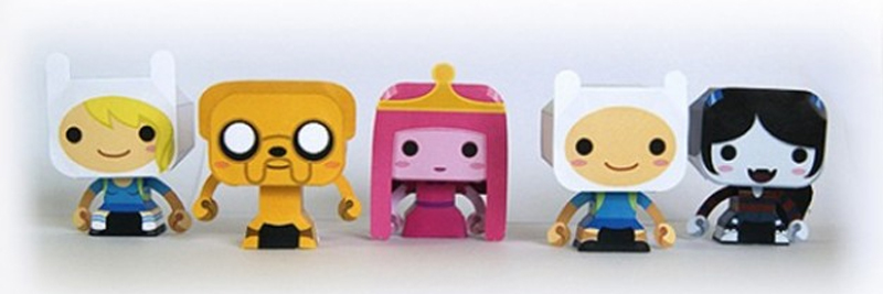 papertoy adventure time