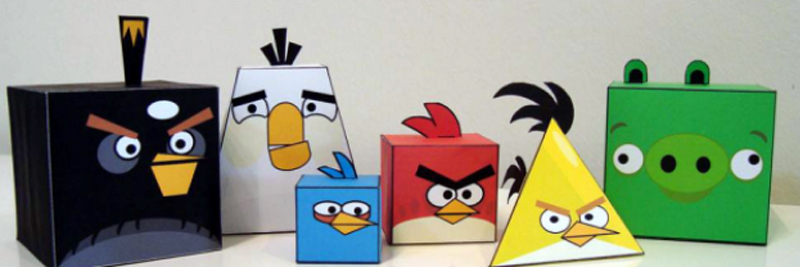 papertoy angry birds