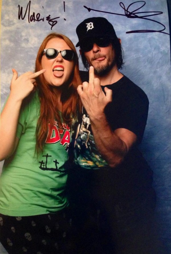 Marie Bakhuizen and Norman Reedus