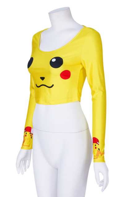 Blusinha de Pikachu: bonitinha, mas não curto barriguinha de fora.