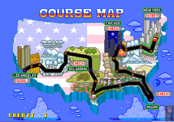 Turbo Outrun (Sega, 1989, Arcade)