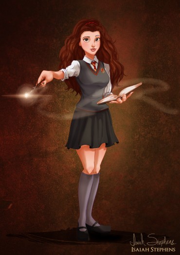 Bela (A Bela e a Fera) Hermione Granger (Harry Potter)