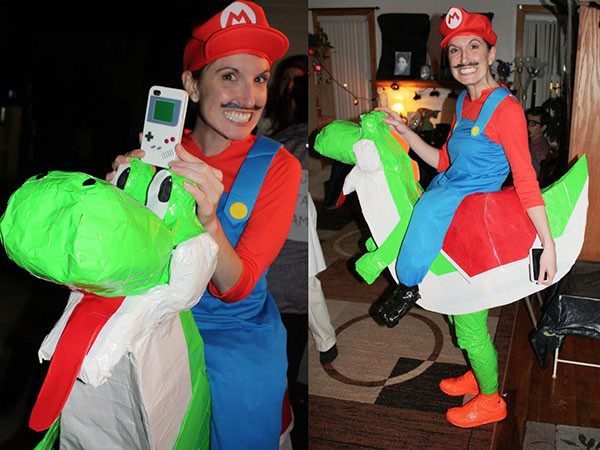 Mario montado no Yoshi