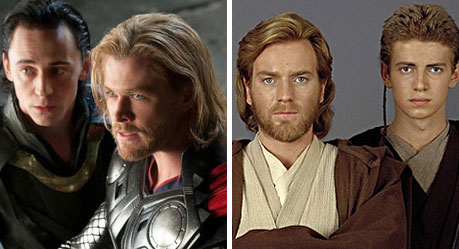 Thor & Loki Obi-Wan & Anakin