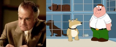 Tony Sirico (The Sopranos) como Vinny, o cachorro que substituiu o Brian