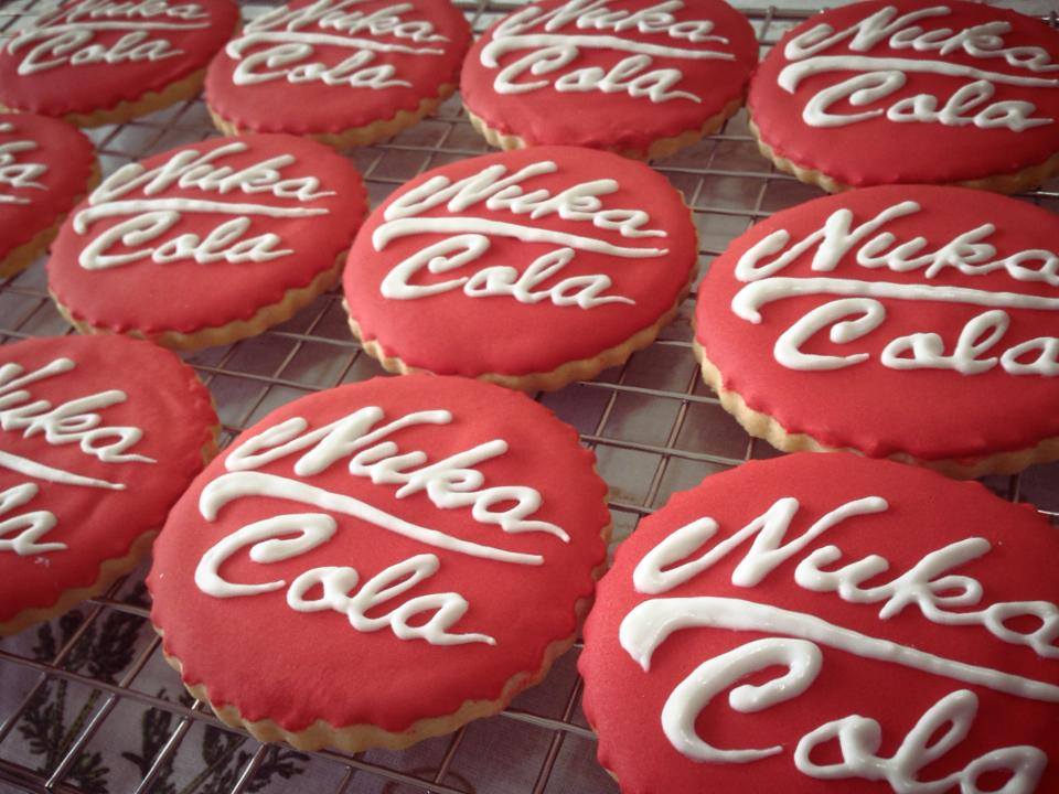 cookies lindos de tampinha de Nuka-Cola (Fallout)