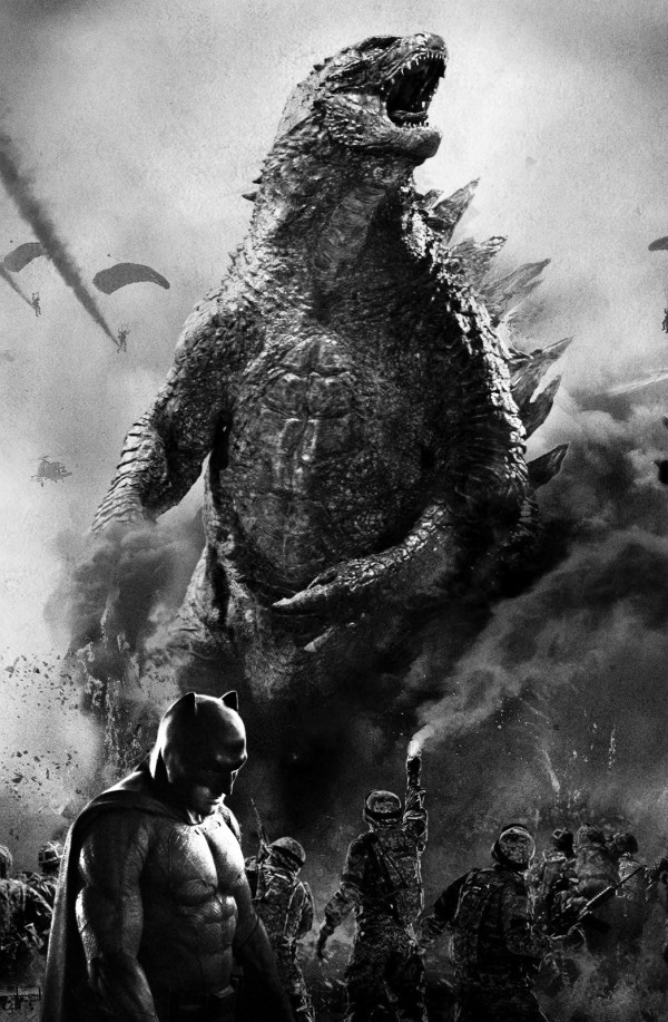 Morcegão bolado com o Godzilla