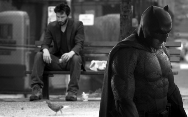 Sad Batman fazendo companhia para o Sad Keanu Reeves 