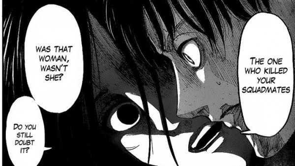 O ciúme de Mikasa fazendo a garota ser mais medonha que um titã