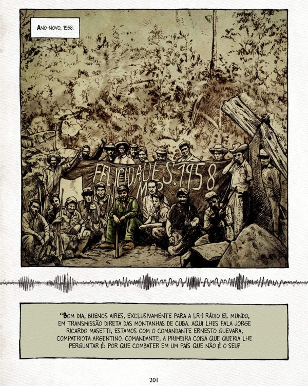 Che: Uma vida revolucionária: Romance gráfico - página 201 - divulgação Quadrinhos na Cia